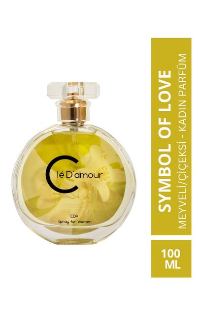 Clé D'amour Symbol Of Love (MEYVELİ/ÇİÇEKSİ) Women - Kadın Parfüm 100 ml - Vegan 