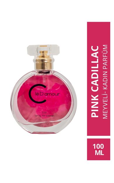 Clé D'amour Cle D'Amour Pink Cadillac (Meyveli/Gurme) Women - Kadın Parfüm 100 ml - Vegan 