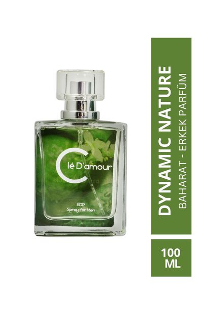 Clé D'amour Cle D'Amour DYNAMIC NATURE (Turunçgil/Baharat) Men - Erkek Parfüm 100 ml - Vegan 
