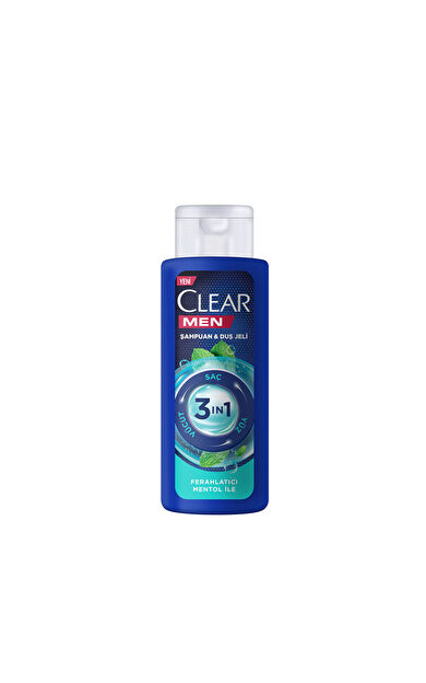 Clear Men Mentol 3In1 Duş Jeli & Şampuan 90 Ml