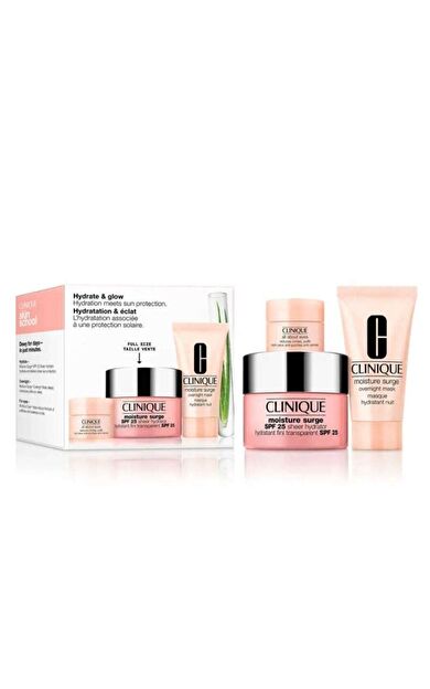 Clinique Hydrate & Glow SPF25 Güneş Koruyucu Nemlendirici Bakım Seti