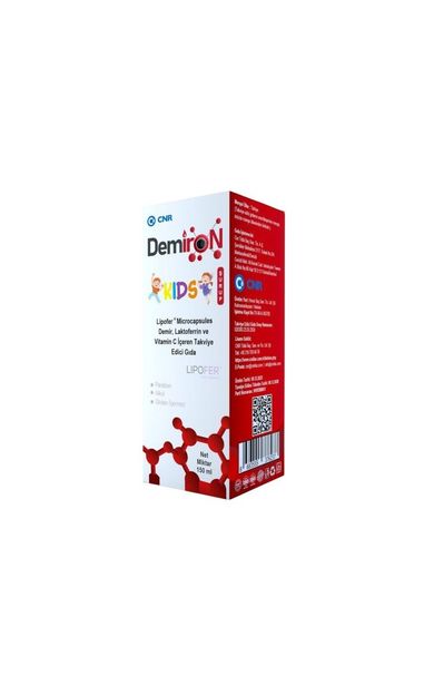 Demiron Kids Demir, Laktoferrin ve Vitamin C Sıvı 150ml