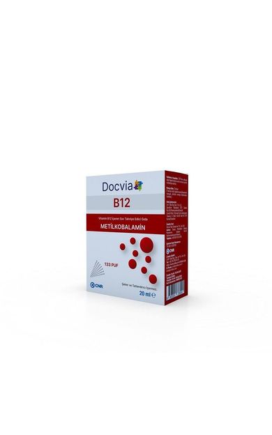 Docvia B12 Metilkobalamin Sprey Damla 133 Puf 20 ml