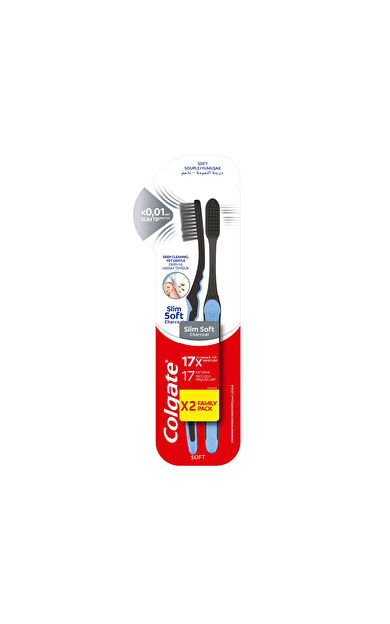 Colgate Mikro İnce Siyah Yumuşak Diş Fırçası 1+1