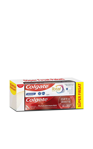 Colgate Diş Macunu Optic White 50 Ml + Total 50 Ml