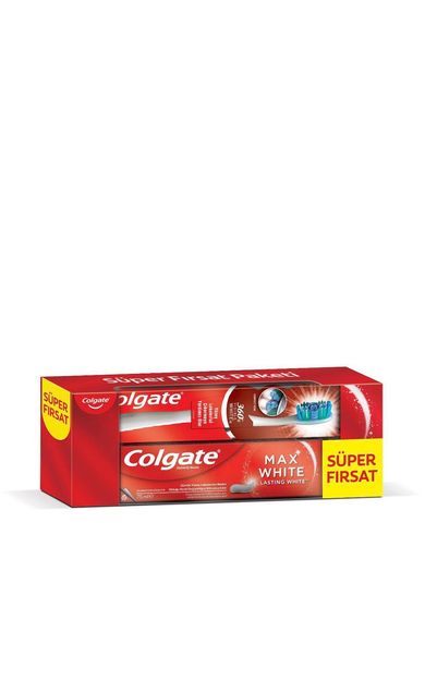 Colgate Max White Diş Macunu 75 ml + 360 Vısıble Whıte Diş Fırcası