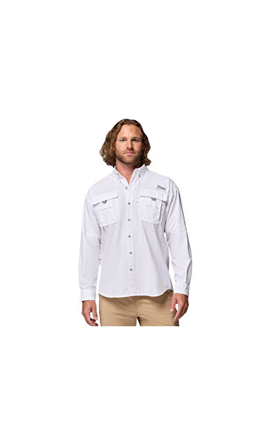Columbia Bahama ii L/S Shirt Erkek Günlük Gömlek 1011621103 Beyaz