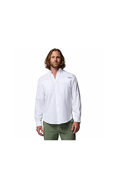 Columbia Tamiami ii Ls Shirt Erkek Günlük Gömlek 1286061100 Beyaz