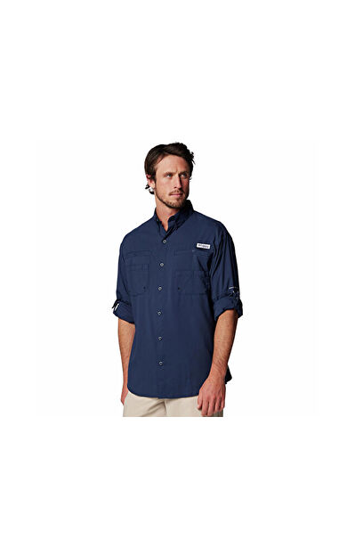 Columbia Tamiami ii Ls Shirt Erkek Günlük Gömlek 1286061464 Lacivert