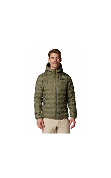 Columbia Delta Ridge™ II Down Hooded Jacket Erkek Outdoor Montu (650 Dolgu Kaz Tüyü) 2086221397 Yeşil