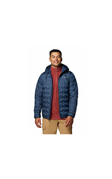Columbia Delta Ridge™ II Down Hooded Jacket Erkek Outdoor Montu (650 Dolgu Kaz Tüyü) 2086221464 Lacivert