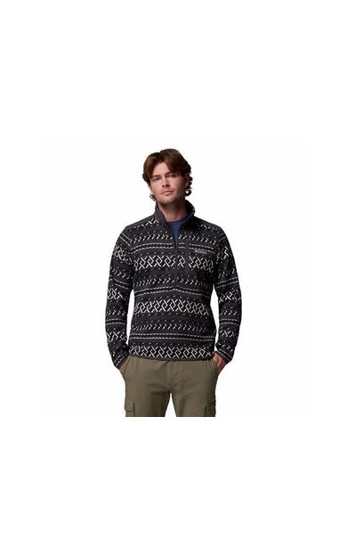 Columbia Erkek Outdoor Çeyrek Fermuarlı Polar Üst 2097741012 Siyah