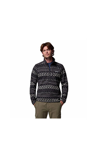 Columbia Erkek Outdoor Çeyrek Fermuarlı Polar Üst 2097741012 Siyah