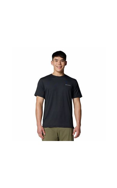 Columbia Tech Trail Utility Ss Crew Erkek Günlük Tişört 2118571010 Siyah