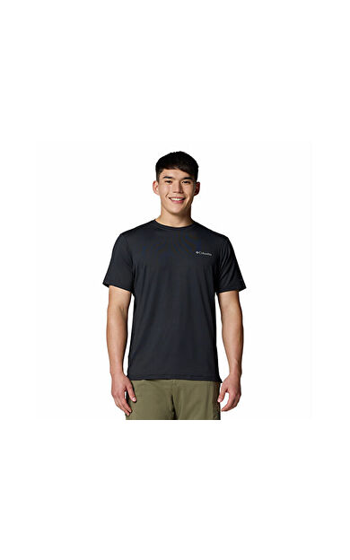 Columbia Tech Trail Utility Ss Crew Erkek Günlük Tişört 2118571010 Siyah
