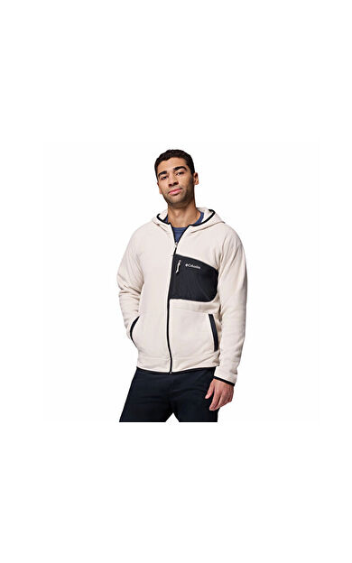 Columbia Fast Trek Overlay Hooded Full Zip Erkek Outdoor Polar Ceket 2135701278 Bej