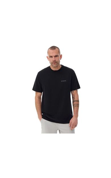 Columbia M Basic Sm Logo Brushed Ss Tee Erkek Günlük Tişört 9110151010 Siyah