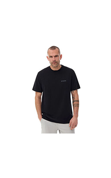 Columbia M Basic Sm Logo Brushed Ss Tee Erkek Günlük Tişört 9110151010 Siyah