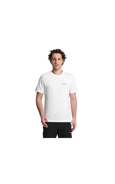 Columbia Cs0405 Csc M Columbia Gem Label Ss Tee Erkek Günlük Tişört 9110801100 Beyaz