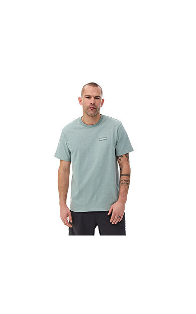 Columbia M Columbia Silicon Print  T-Shirt Erkek Günlük Tişört 9110801461 Yeşil