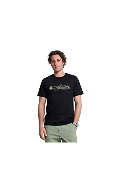 Columbia Cs0414 Csc M Branded Peaks Ss Tee Erkek Günlük Tişört 9110861010 Siyah