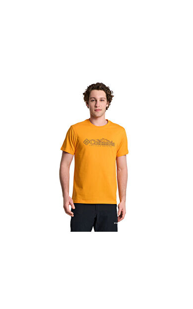 Columbia Cs0414 Csc M Branded Peaks Ss Tee Erkek Günlük Tişört 9110861816 Turuncu