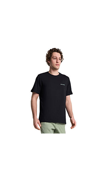 Columbia Cs0415 Csc M Comfort Pasteled Framed Ss Tee Erkek Günlük Tişört 9110871010 Siyah