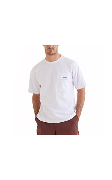 Columbia Cs0376 Csc M Heritage T-Shirt Erkek Günlük Tişört 9120568100 Beyaz