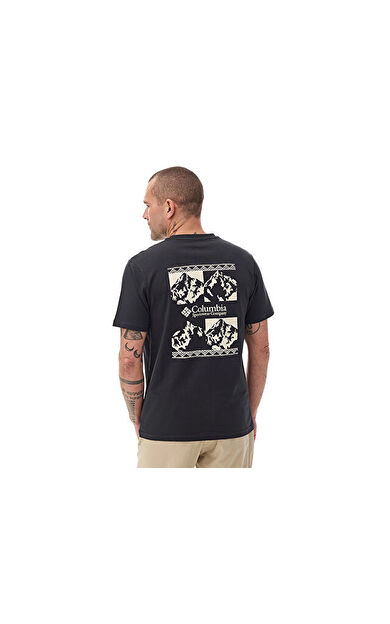 Columbia Repeated Peaks Ss Tee Erkek Günlük Tişört 9121091013 Gri