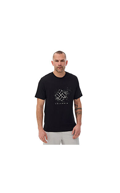 Columbia M Splatter Gem Ss Tee Erkek Günlük Tişört 9121111010 Siyah