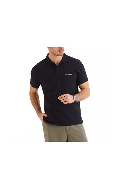 Columbia Cs0214 M Cascade Range Solid Polo II Erkek Polo Tişört 9180091010 Siyah