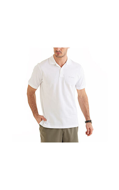 Columbia Cs0214 M Cascade Range Solid Polo II Erkek Polo Tişört 9180091100 Beyaz