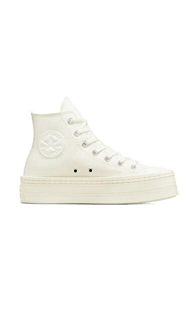 Converse Chuck Taylor All Star Modern Lift Platform Canvas Kadın Günlük Ayakkabı A06140C Krem