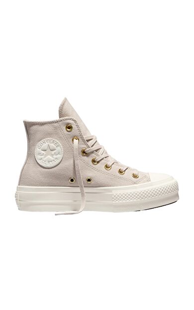 Converse Chuck Taylor All Star Lıft Sıde Zıp Kadın Spor Ayakkabı Krem
