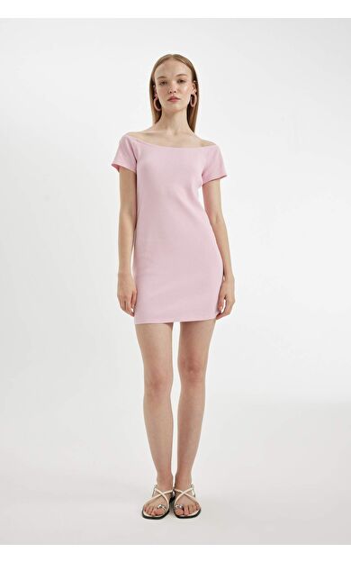 DeFactoFit Coool Bodycon Straplez Fitilli Kaşkorse Kısa Kollu Mini Elbise