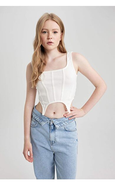 DeFactoFit Coool Fitted Fitilli Kaşkorse Atlet A8762AX23SMWT32