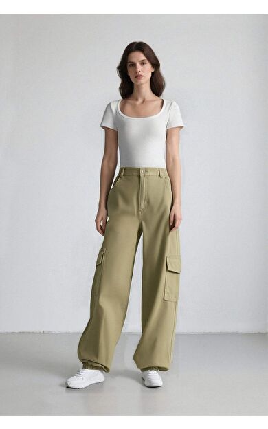 DeFactoFit Coool Kargo Jogger Gabardin Pantolon B0454AX24SPKH461