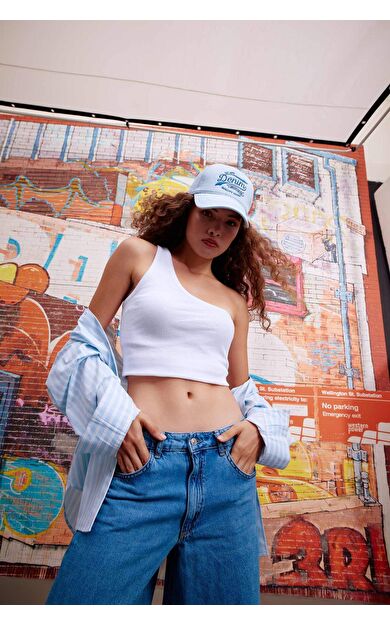 DeFactoFit Coool Fitted Fitilli Kaşkorse %100 Pamuk Tek Omuzlu Atlet