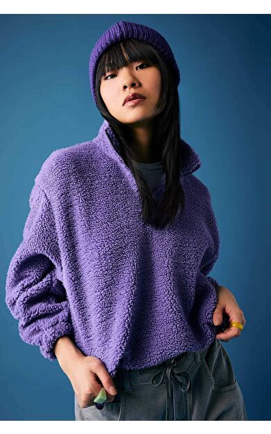 DeFactoFit Coool Oversize Fit Pelüş Sweatshirt