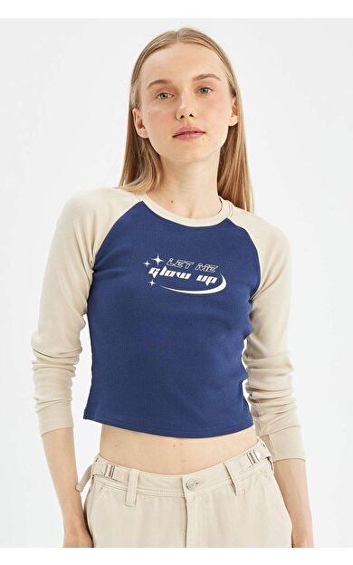 Coool Fitted Fitilli Kaşkorse Uzun Kollu Tişört C7927AX24AUIN251