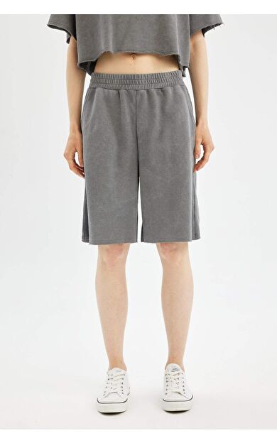 DeFactoFit Coool Kalın Kumaş Şort D1177AX24SMGR211