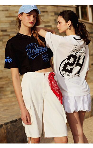 Coool Yüksek Bel Gabardin Bermuda