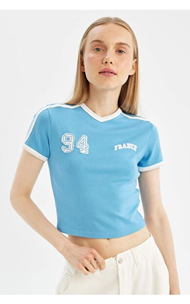 DeFactoFit Coool Fitted Modal Kısa Kollu Tişört D1380AX24SMBE339