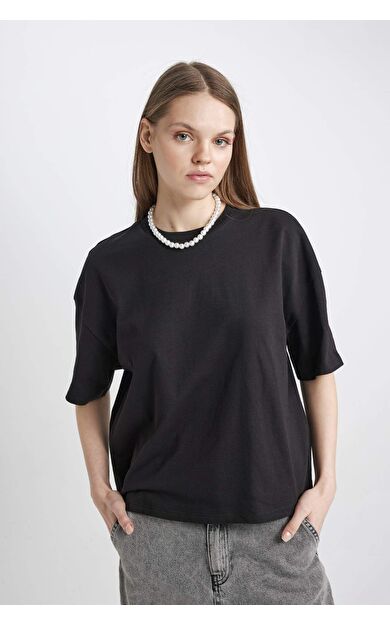 DeFactoFit Coool Loose Fit Kısa Kollu Tişört Z9455AZ24SMBK81