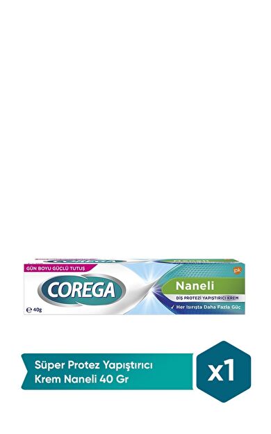 Corega Süper Protez Yapıştırıcı Naneli Krem 40 gr
