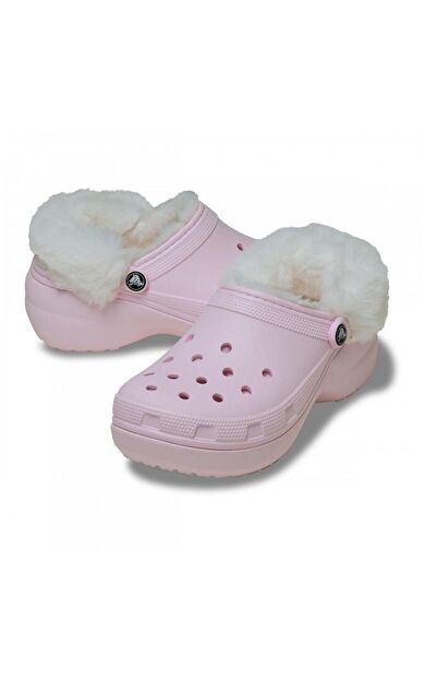 212854-6ZW CLASSIC PLATFORM FUZZ LINED CLOG TERLİK SANDALET