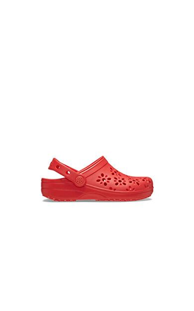 Classic Floral Cut Out Clog T Çocuk Terliği 210944-6ZR Kırmızı