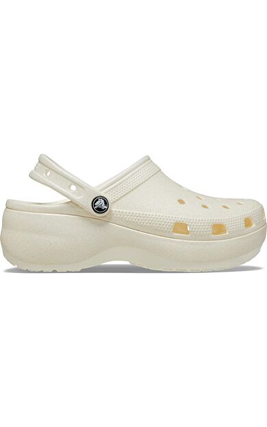 Classic Platform Glitter Clogw Kadın Beyaz Terlik KADIN TERLİK 207241