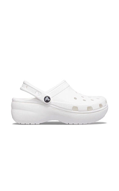Crocs Classic Platform Clog W Kadın Günlük Terlik 206750-100 Beyaz