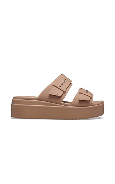 Crocs Brooklyn Buckle Lowwdg Kadın Terlik 207431-2Q9 Kahverengi